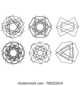  Cosmic geometry astrological star pattern symbols