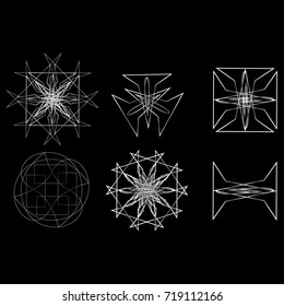  Cosmic geometry astrological star pattern symbols