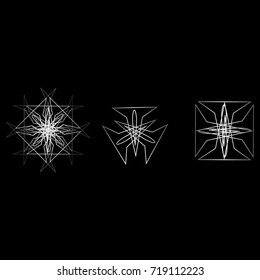 Cosmic geometry astrological star pattern symbols