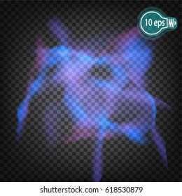 Cosmic glow.In distant cosmos.Concept design of star nebulae isolated on a transparent background.Vector illustration in EPS.