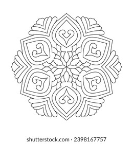 Cosmic Harmony simple mandala design vector file
