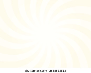 Cósmico latte amarillo rayos de sol retro estilo vintage fondo amarillo. Fondo de patrón de Sunburst remolino. Telón de fondo de los rayos. Ilustración vectorial de Anuncio de verano.