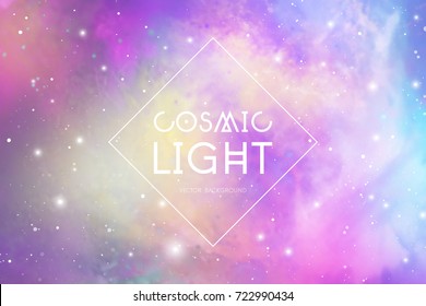 Cosmic light abstract glowing background.