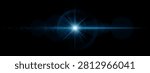 Cosmic light flare. Stellar burst, radiant beam, sparkle dust, lens reflections, deep space atmosphere, science fiction scene, visual effects, digital composition, transparency, cinematic graphics