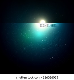 Cosmic Lights | EPS10 Vector Background Series | Layers Organized and Named