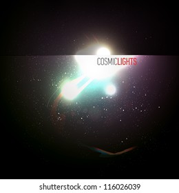 Cosmic Lights | EPS10 Vector Background Series | Layers Organized and Named