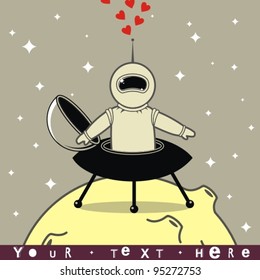 Cosmic love in the moonlight.