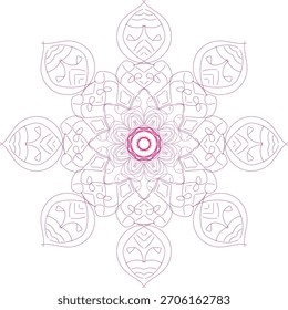 Mandala cósmica Design de ícone único