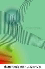 Cosmic Minimal Geometric Vector Poster Design with Lines and Gradient Colorful Circles. Set of Abstract Backgrounds for Covers, Flyers, Templates, Booklets, Cards, Brochures, Branding, etc.