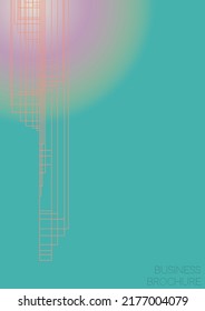 Cosmic Minimal Geometric Vector Poster Design with Lines and Gradient Colorful Circles. Collection of Abstract Backgrounds for Covers, Flyers, Templates, Booklets, Cards, Brochures, Branding, etc.