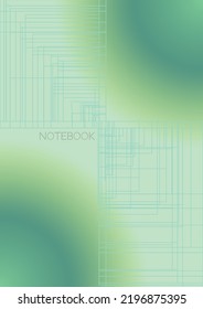 Diseño de afiches de vectores geométricos mínimos cósmicos con líneas y círculos coloridos gradientes. Colección de fondos abstractos para portadas, volantes, plantillas, folletos, tarjetas, folletos, promoción de marca, etc.
