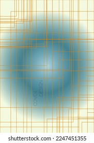 Cosmic Minimal Geometric Vector Poster Design with Lines and Gradient Colorful Circles. Set of Abstract Backgrounds for Covers, Flyers, Templates, Booklets, Cards, Brochures, Branding, etc.