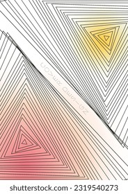 Cosmic Minimal Geometric Vector Poster Design with Lines and Gradient Colorful Circles. Set of Abstract Backgrounds for Covers, Flyers, Templates, Booklets, Cards, Brochures, Branding, etc.