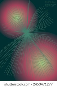 Cosmic Minimal Geometric Vector Poster Design with Lines and Gradient Colorful Circles. Collection of Abstract Backgrounds for Covers, Flyers, Templates, Booklets, Cards, Brochures, Branding, etc.