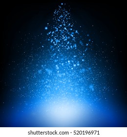 Cosmic night view with light. EPS 10 vector file included