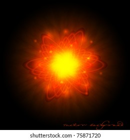 Cosmic orange illustration