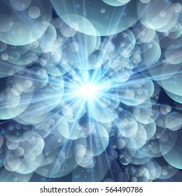 Cosmic Radiation Blue Bubble