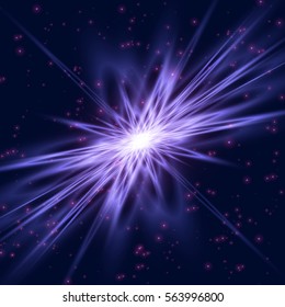 Cosmic radiation ghost flare