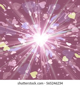 Cosmic radiation Heart