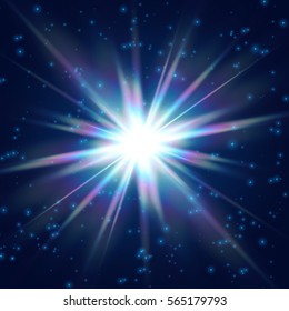 Cosmic Radiation Rainbow Flare