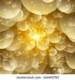 Cosmic Radiation Yellow Bubble
