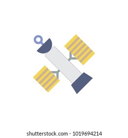 Cosmic satellite vector icon
