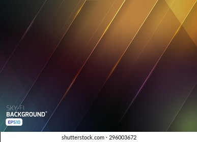 Cosmic Sci-fi Vector Abstract Background. Science, Disco, Party. Print, Video News And Sport