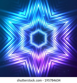 Cosmic shining vector abstract background