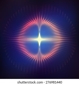 Cosmic shining vector abstract background