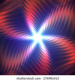 Cosmic shining vector abstract twirl background
