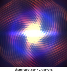 Cosmic shining vector abstract twirl background