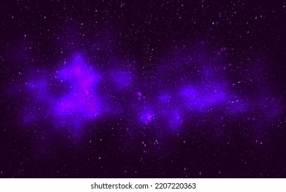 Cosmic sky with Scattered Stars, Space Background.