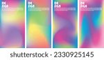 Cosmic Symphony Vector set of colorful Abstract background with gradients that 
can be used in various
 design purposes in eps 10 and pastel colors