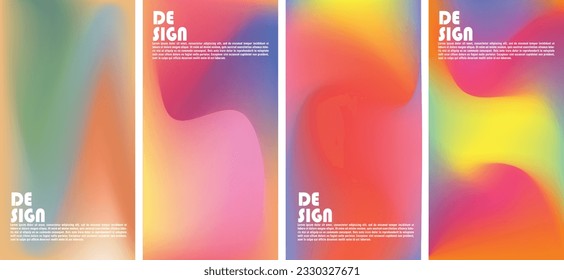 Conjunto de vectores sinfónicos cósmicos de fondo abstracto colorido con gradientes que 
puede utilizarse en varios
 propósitos de diseño en los tonos pastel y los eps 10