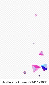 Cosmic Triangle Vector Transparent Background. Unicorn Dynamic Polyhedron Pattern. Gradient Scattered Shapes Card. Rainbow Jewel Modern Catalog.