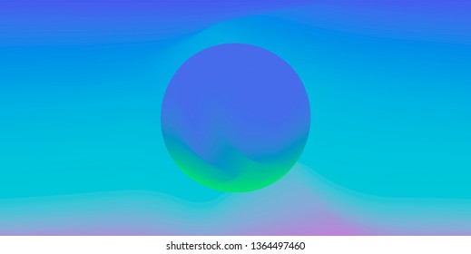 Cosmic vaporwave/ synthwave/ retrowave vector background with 3d sphere. Minimal illustration with surreal sky landscape.