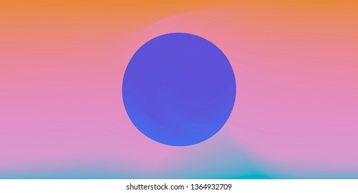 Cosmic vaporwave/ synthwave/ retrowave vector background with 3d sphere. Minimal illustration with surreal sky landscape.