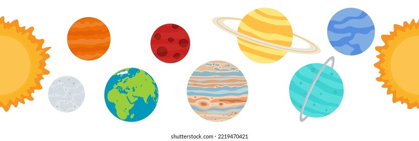 Cosmic vector border from the planets of the solar system