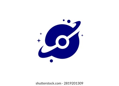Cosmic Voyage Space Planet Logo