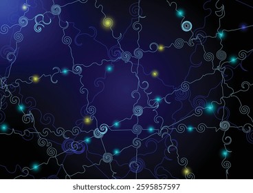 Cosmic Web Dance in the Universe Background
