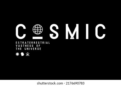 cosmic world typography aesthetic Streetwear Graphic Design ideas customize templates