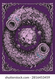 Cosmic Worm Devours Forgotten Worlds Beyond Eternal Reality
