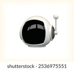 cosmonaut helmet 3d icon. Space Helmet 3d illustration