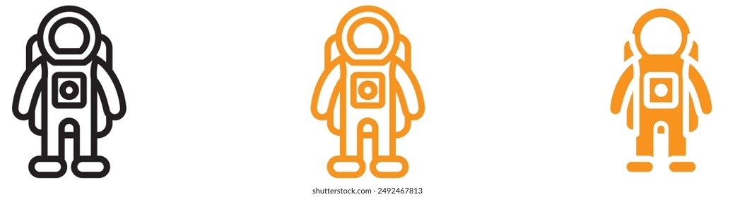 Cosmonaut Icon Depicting Space Exploration Missions, Astronaut Training Programs, and Space Travel Enthusiasts for Educational and Scientific Outreach