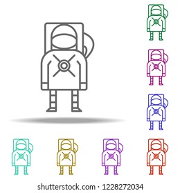 cosmonaut icon. Elements of Cartooning space in multi color style icons. Simple icon for websites, web design, mobile app, info graphics