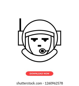 Cosmonaut icon modern vector style