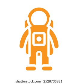 Cosmonaut icon Outline vector for web ui