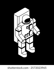 Cosmonaut icon sign. Astronaut symbol in spacesuit