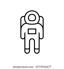 Cosmonaut icon simple vector symbol