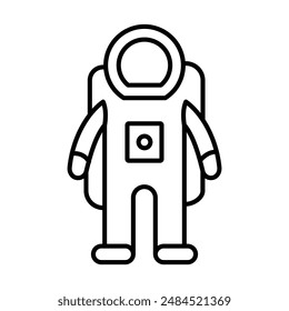 Cosmonaut Icon, Suitable for Space and Exploration Themes